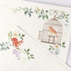 Nuku - Forest Animals Washi Paper Memo Pad "The Nightingale"