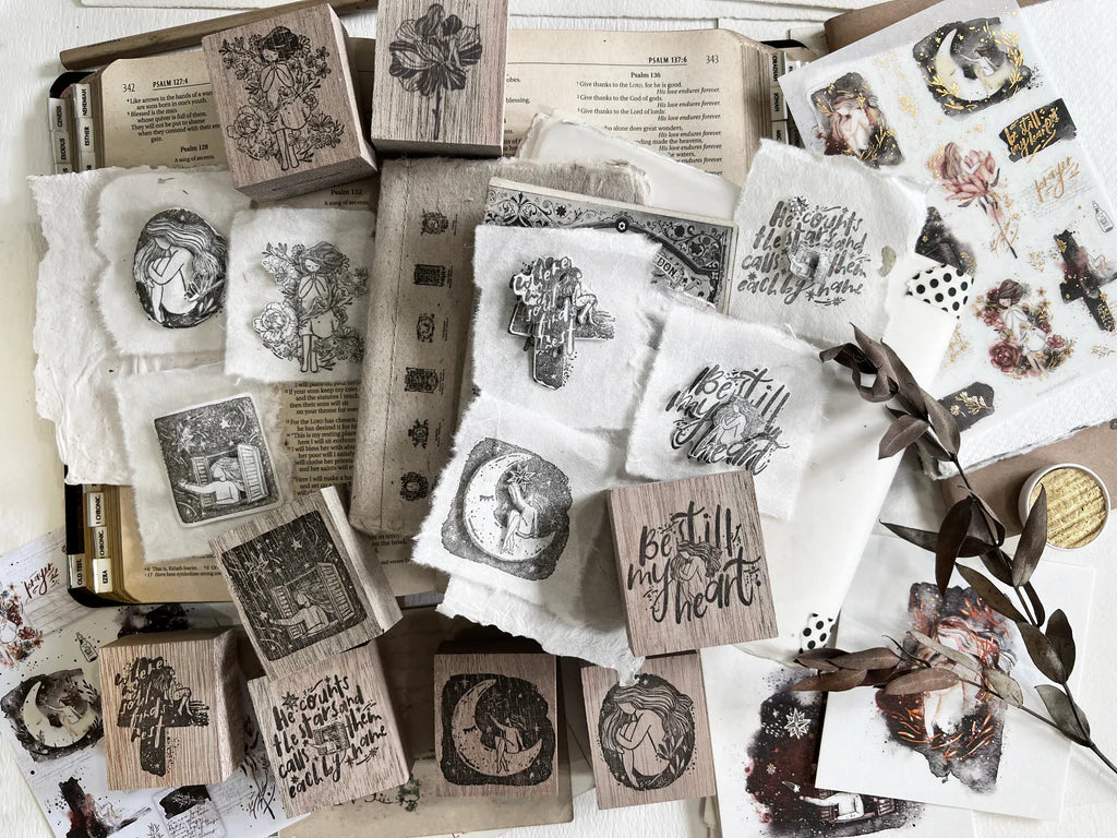 Black Milk Project - BE STILL MY HEART (Prayer Series) | Rubber Stamp