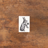 Tales On the Desk - RABBIT & FLOWER | Rubber Stamp