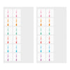 Midori Chiratto Removable Large Index Tabs - Numbered Rainbow