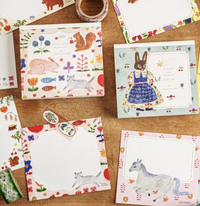 Cozyca - Aiko Fukawa "Flower and Animals" Memo Pad