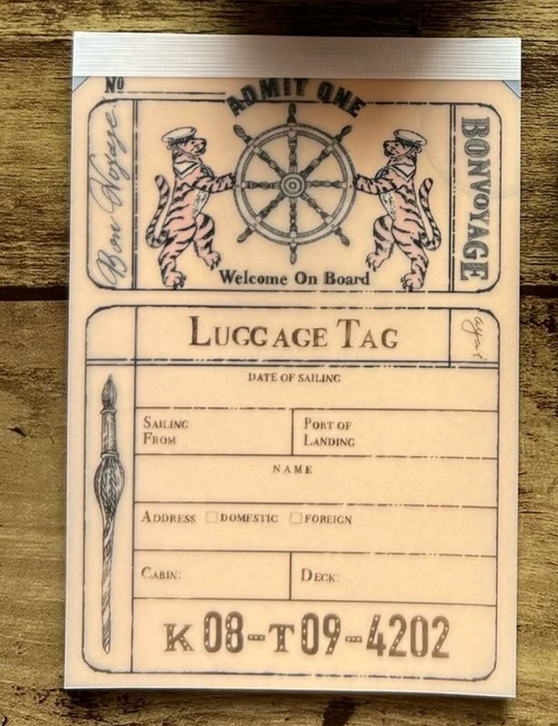Tegamisha -  BON VOYAGE (LIMITED EDITION) | Note Pad