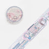 BGM - Silver-Foiled Scenic City by the Sea Washi Tape