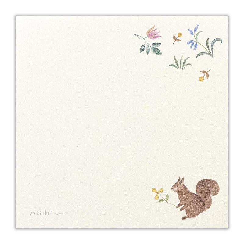 Squirrels Washi Paper Memo Pad