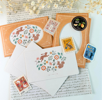 Squirrel & Rabbit Mini Greeting Notecard Set