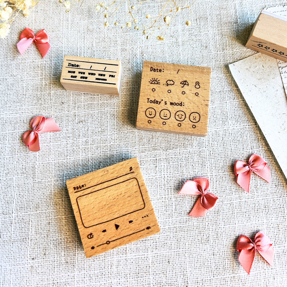 No Rasting Stamp Five Star Rating Wooden Rubber Stamp – Beso Bisou
