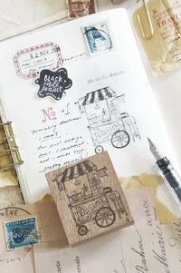Black Milk Project - STATIONERY CART (Traveling Stationer Series) | Rubber Stamp