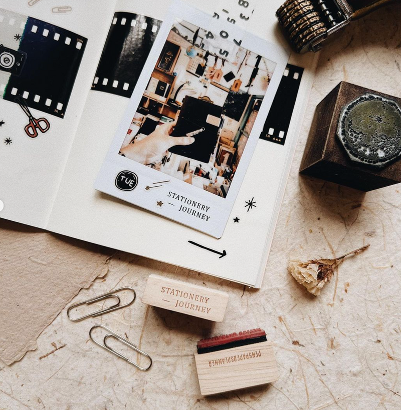 PensPaperPlanner - "Stationery Journey" Rubber Stamp