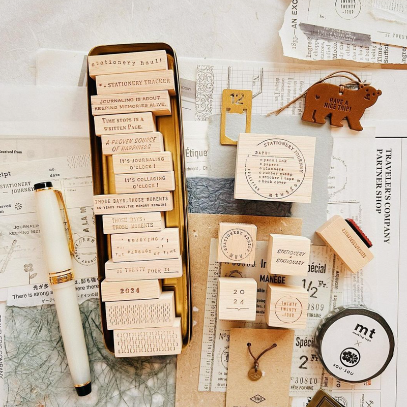 PensPaperPlanner - "Stationery Tracker" Rubber Stamp