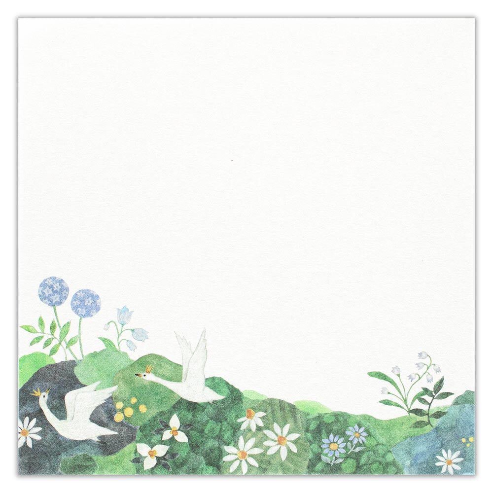 Nuku - Six Swans Washi Paper Memo Pad