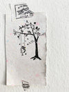 Black Milk Project - Girl on Swing Rubber Stamp