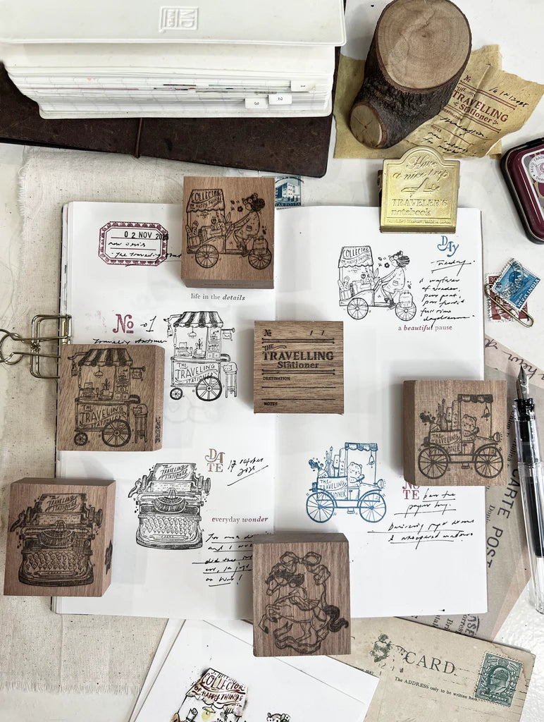 Black Milk Project - DESTINATION NOTES (Traveling Stationer Series) | Rubber Stamp