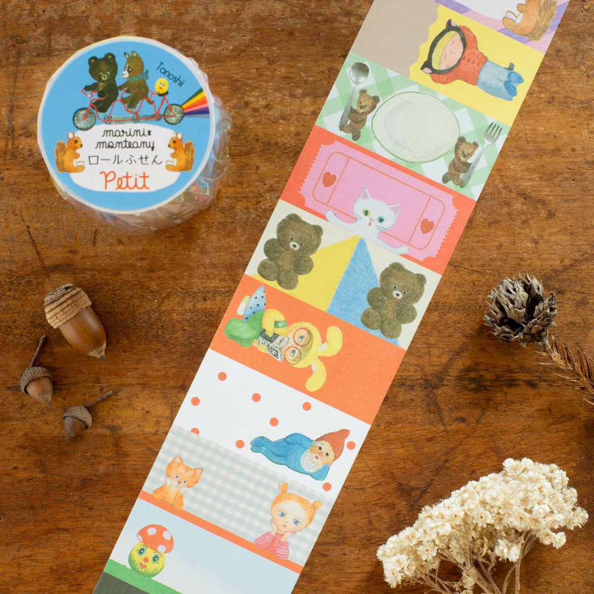 Tegamisha - TANOSHII WHIMSY ANIMALS (Marini x Monteany) | Roll Sticky Notes