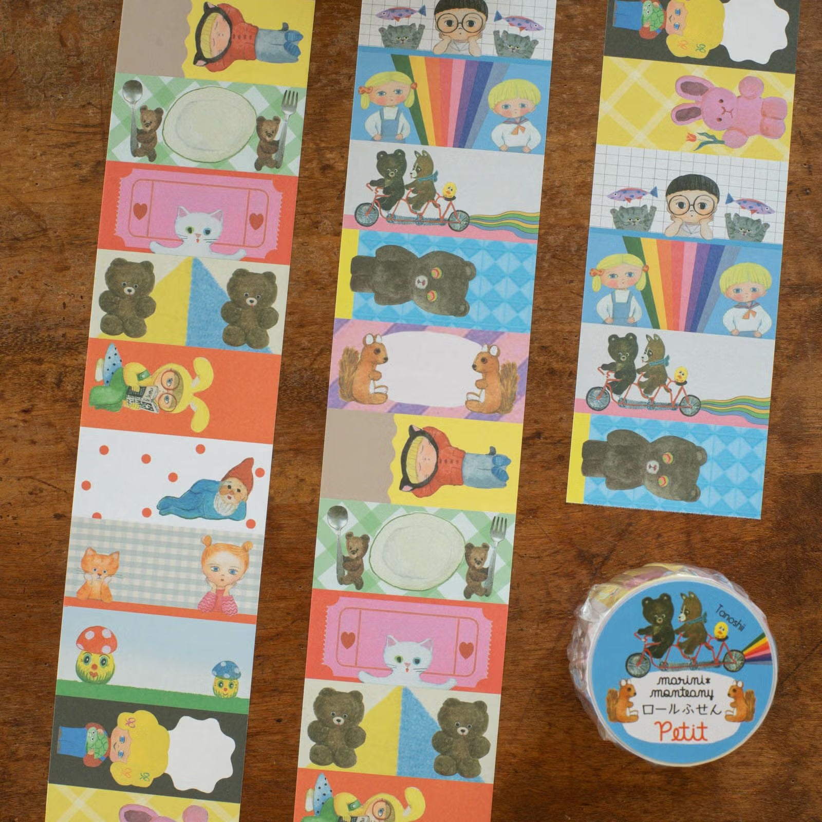 Tegamisha - TANOSHII WHIMSY ANIMALS (Marini x Monteany) | Roll Sticky Notes