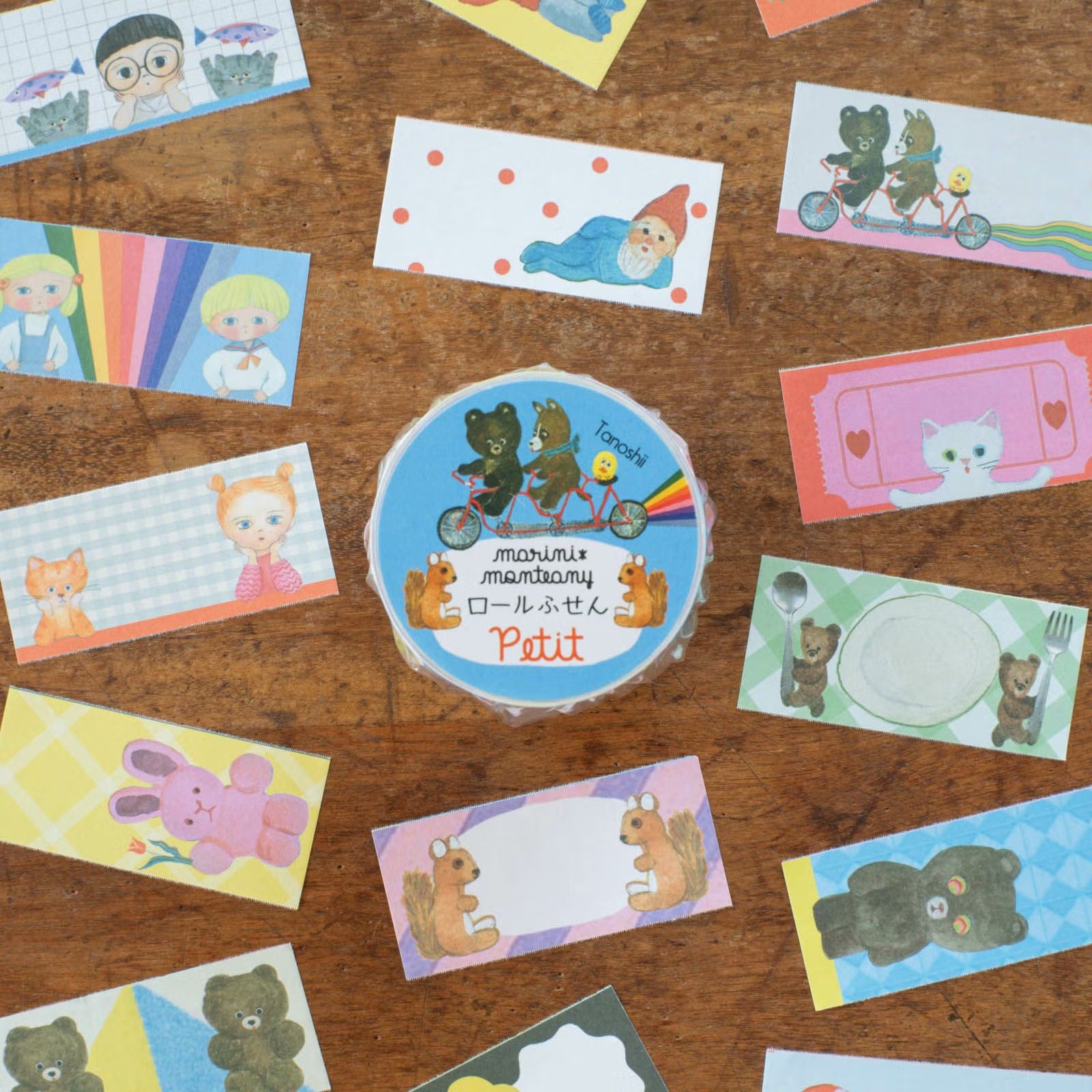 Tegamisha - TANOSHII WHIMSY ANIMALS (Marini x Monteany) | Roll Sticky Notes
