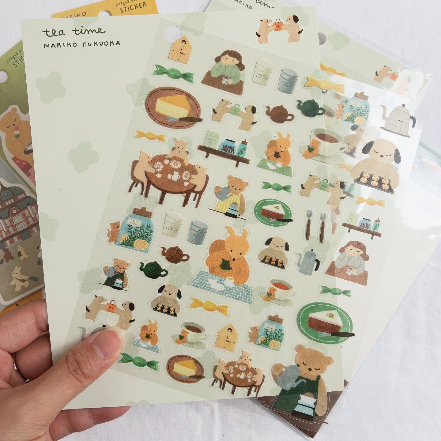 Cozyca - Mariko Fukuoka "Tea Time" Stickers