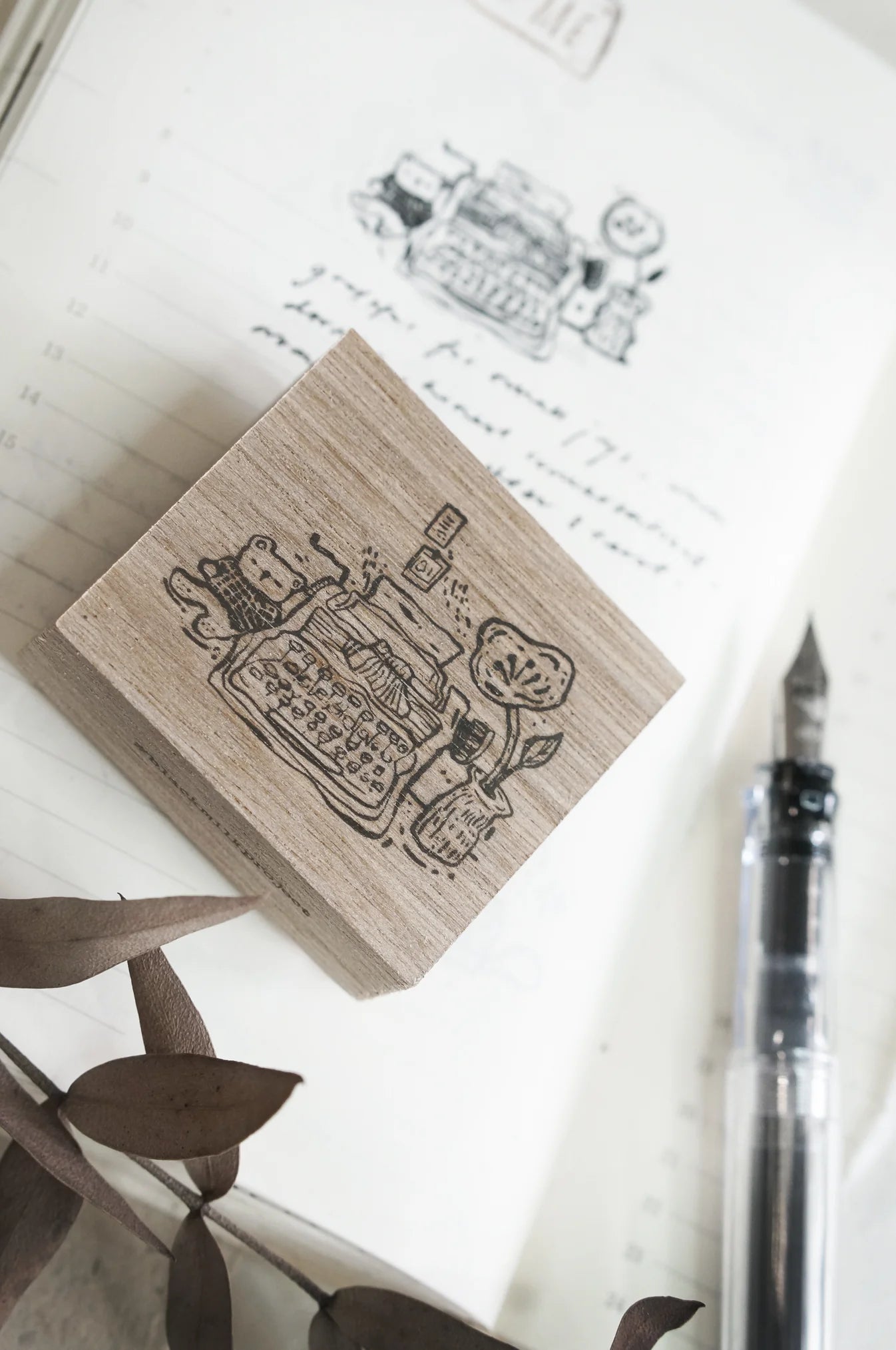 Black Milk Project - TYPEWRITER ("PAGES OF ME" Series) | Rubber Stamp