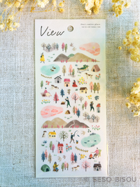 Mind Wave - View Scenic Nature Stickers (Dog)