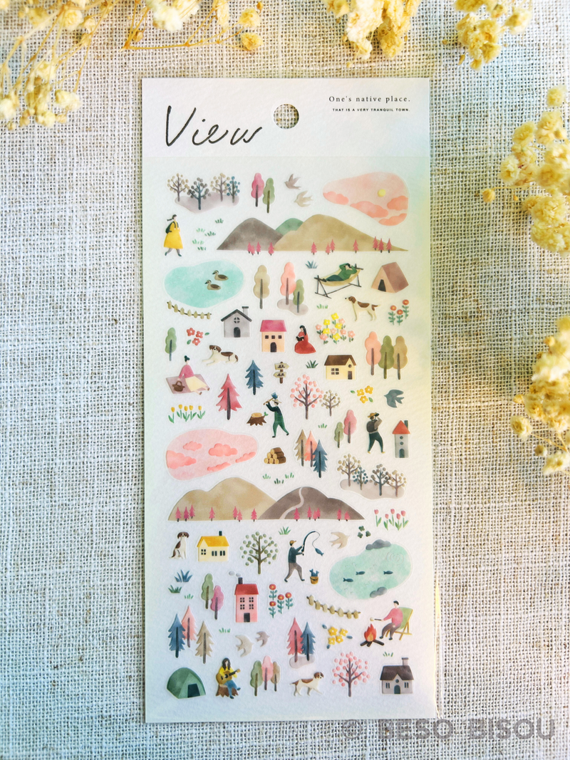 Mind Wave - View Scenic Nature Stickers (Dog)
