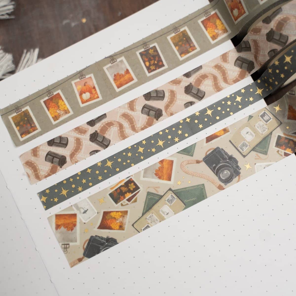 Archer and Olive - VINTAGE CAMERA | Washi Tape Set