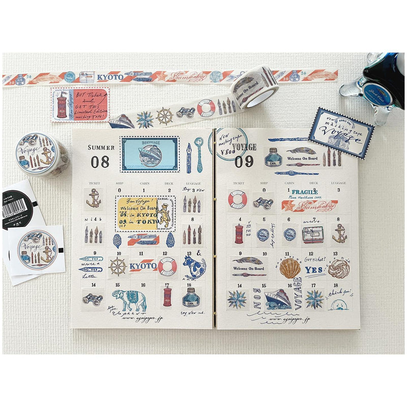 Tegamisha -  VOYAGE (LIMITED EDITION) | Washi Tape