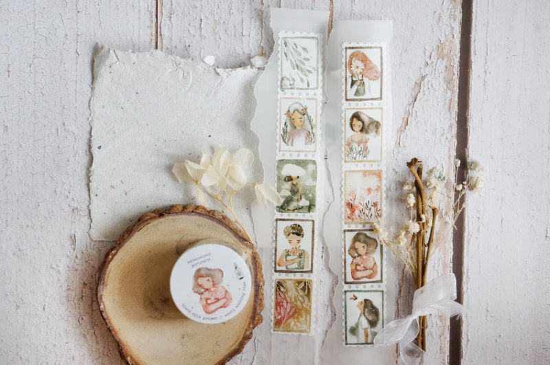 Black Milk Project - Watercolor Girls Portraits Washi Tape