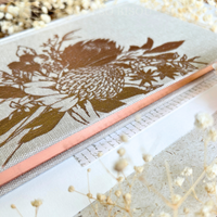 Typoflora - Waratah Linen Journal (Lined)