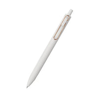 Uniball One Gel Pen in Black and Off-White With Rose Gold Clip - 0.38 mm & 0.5 mm (Black Ink)