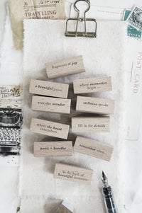 Black Milk Project - WORDS ("PAGES OF ME" Series) | Rubber Stamp