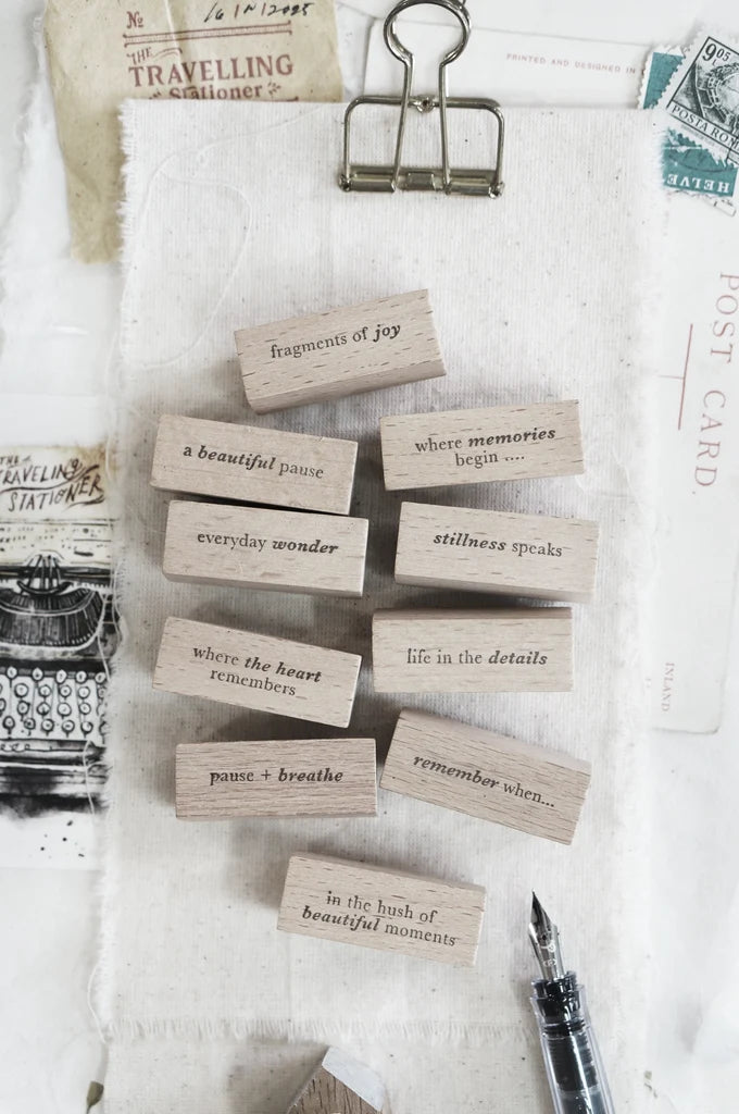 Black Milk Project - WORDS ("PAGES OF ME" Series) | Rubber Stamp