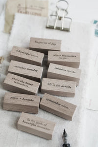 Black Milk Project - WORDS ("PAGES OF ME" Series) | Rubber Stamp