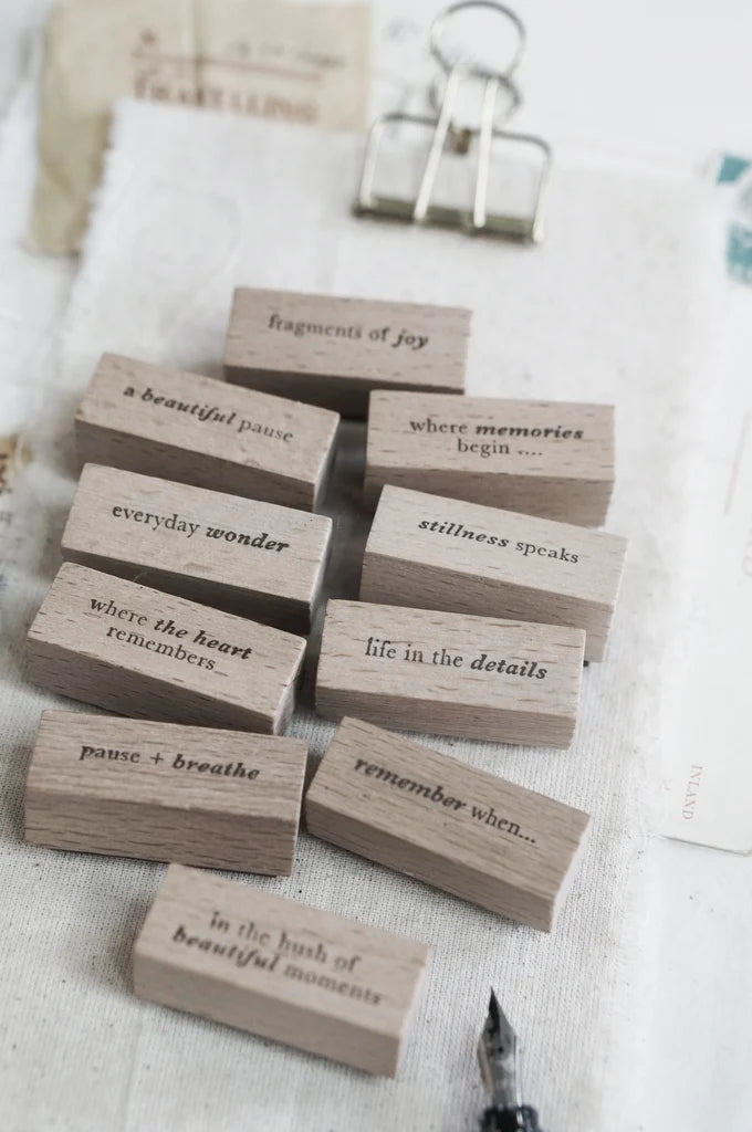 Black Milk Project - WORDS ("PAGES OF ME" Series) | Rubber Stamp