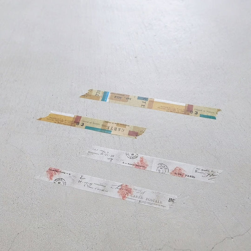 Yohaku -  Pink Vintage Postcard Washi Tape (Y-026)