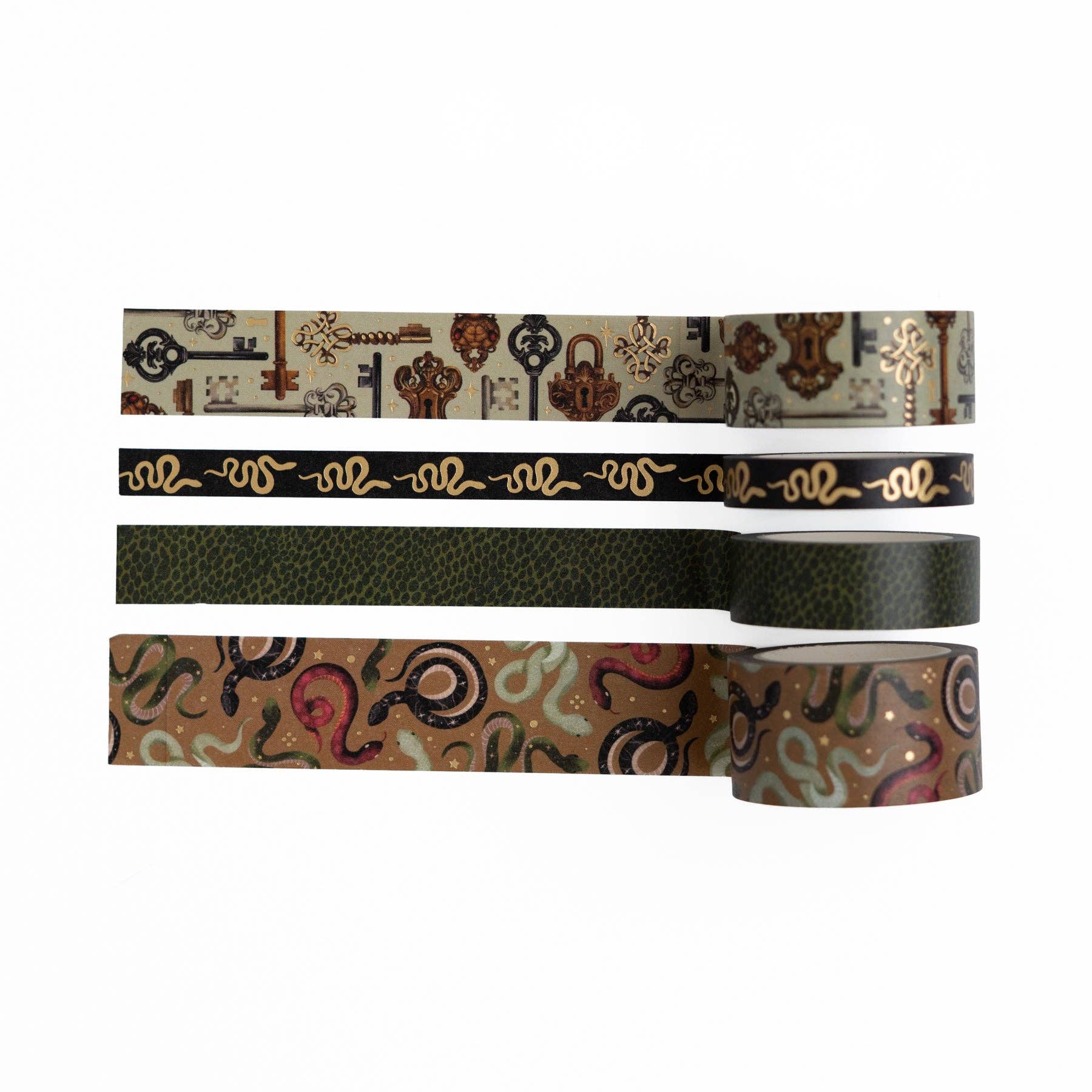 Archer and Olive - SNAKE & VINTAGE KEY | Washi Tape Set
