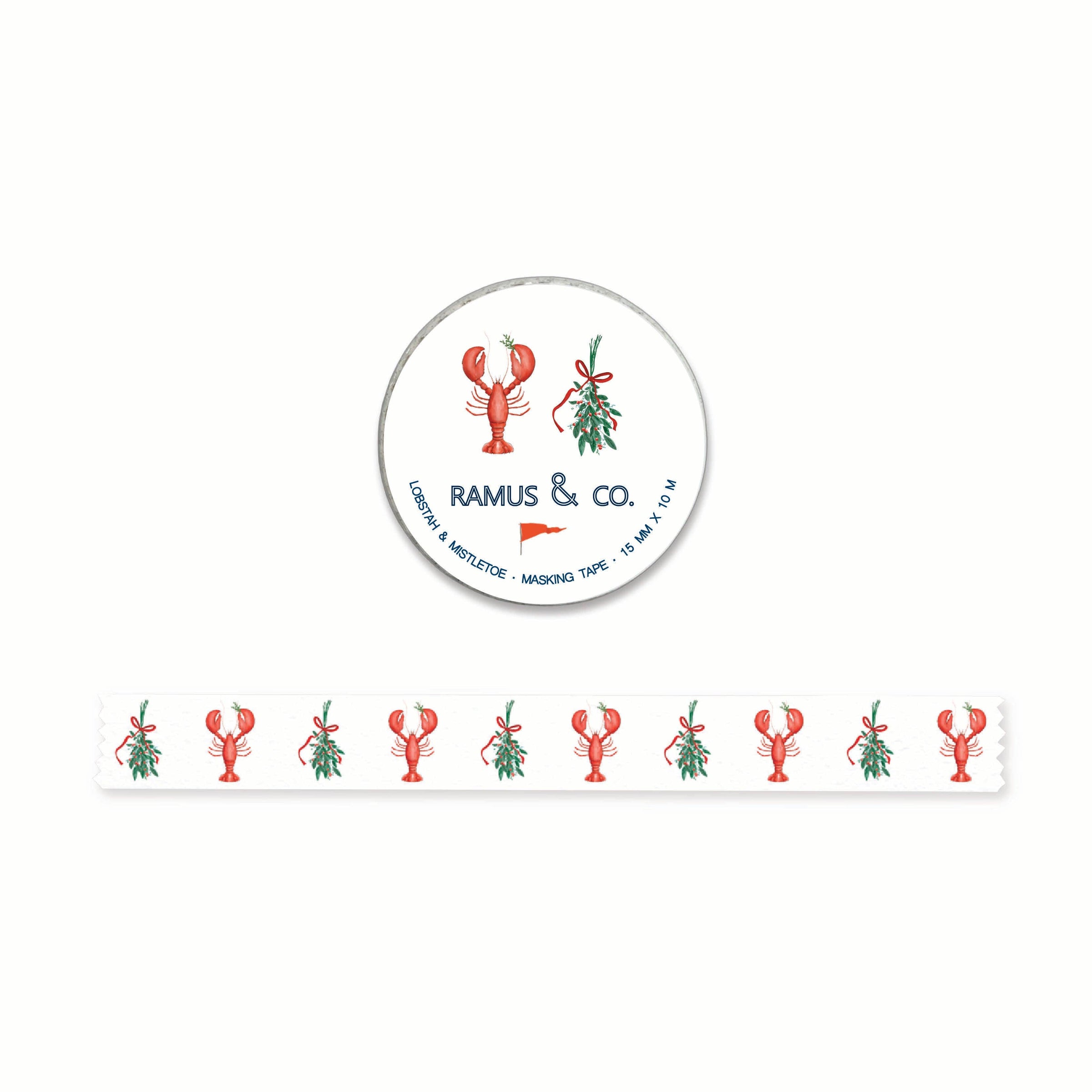 Ramus & Co. - LOBSTER MISTLETOE | Washi Tape