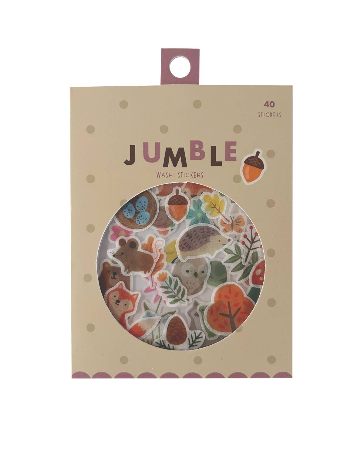 Girl of All Work - WOODLAND FRIENDS | Jumble Washi Stickers