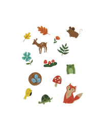 Girl of All Work - WOODLAND FRIENDS | Jumble Washi Stickers