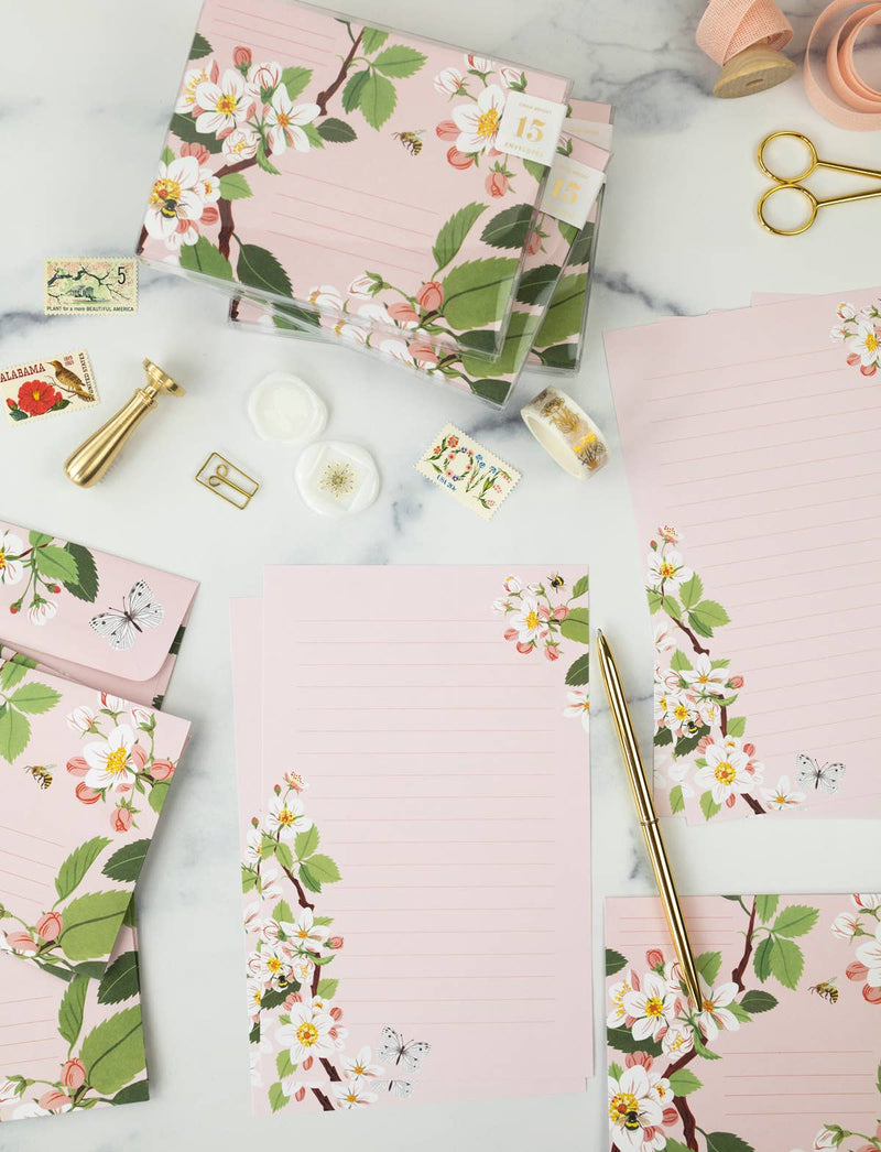Botanica Paper Co. - APPLE BLOSSOM | Letter Writing Set