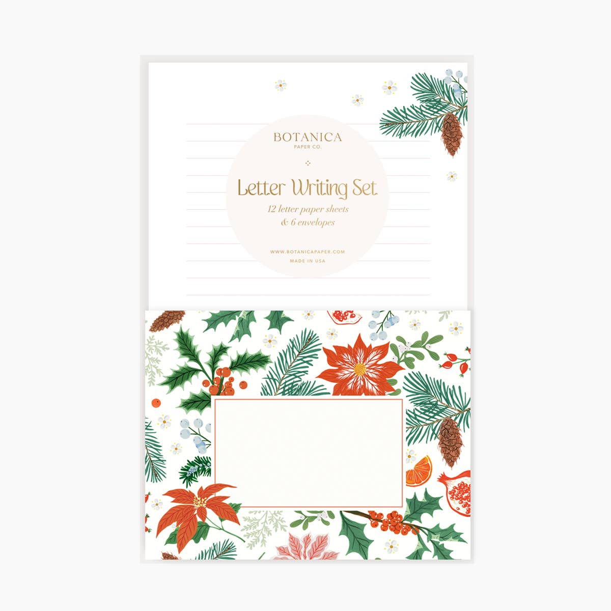 Botanica Paper Co. - CHRISTMAS FLORA | Letter Writing Set