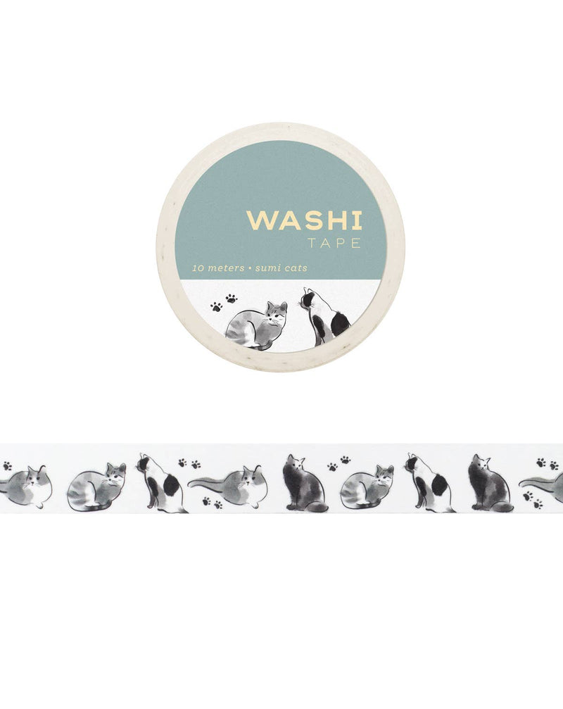 Girl of All Work - Sumi Cats Washi Tape